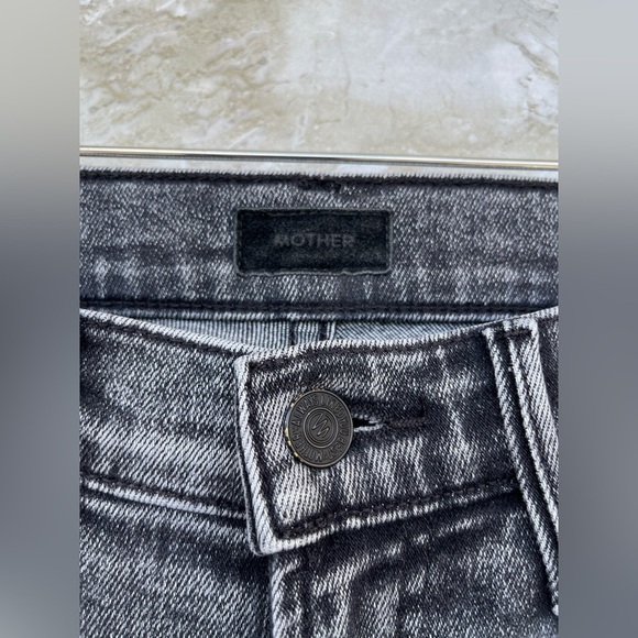 Mother - Stunner Zip Ankle Step Fray Skinny Jeans in Train Stops size 25 - Picture 10 of 16